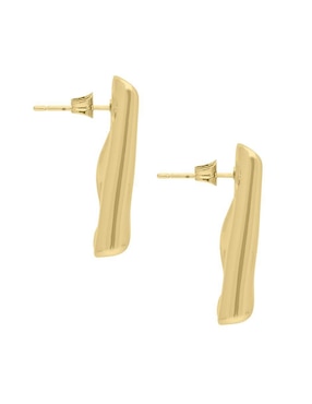 Aretes circulares Nuvi con acabado brillante