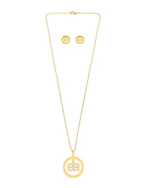 Aretes y collar circular Nuvi