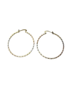 Set de aretes redondos Limerence By Claudia Herrera con acabado brillante