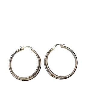 Set de aretes redondos Limerence By Claudia Herrera con acabado brillante