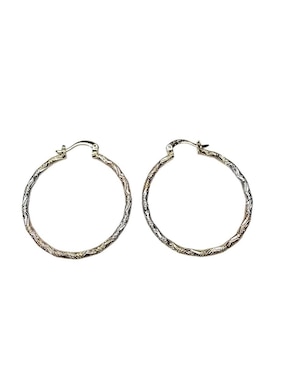 Set de aretes redondos Limerence By Claudia Herrera con acabado brillante