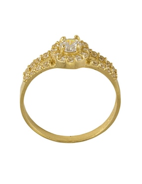 Anillo Unlimited By Ob 10 k de oro zirconia brillante