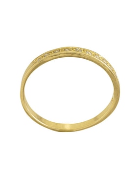 Anillo Unlimited By Ob 10 k de oro zirconia brillante