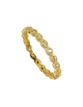 Anillo Unlimited By Ob 10 k de oro zirconia brillante