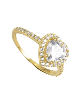 Anillo Unlimited By Ob 10 k de oro zirconia brillante