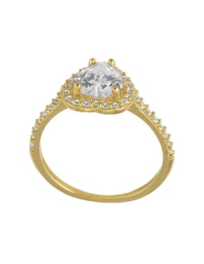 Anillo Unlimited By Ob 10 k de oro zirconia brillante