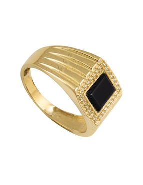 Anillo Unlimited By Ob 10 k de oro zirconia brillante