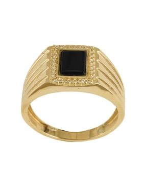 Anillo Unlimited By Ob 10 k de oro zirconia brillante