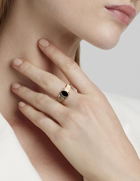 Anillo Unlimited By Ob 10 k de oro zirconia brillante