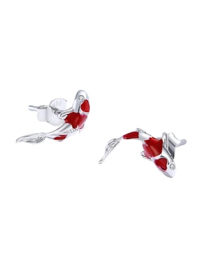 Broqueles de pez Chulada Nature de plata P 925 con acabado brillante