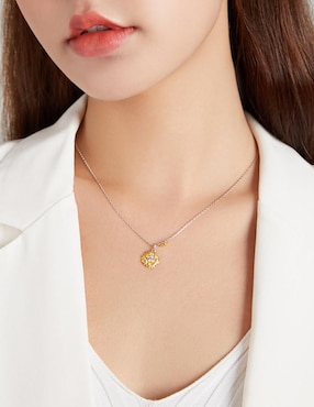 Collar de flor Chulada Nature de plata P 925