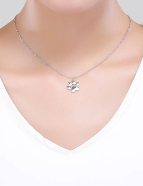 Collar de huella Chulada Pets de plata P 925