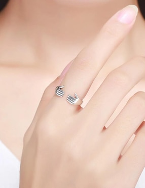 Anillo de mano Chulada Beauty P 925 de plata brillante