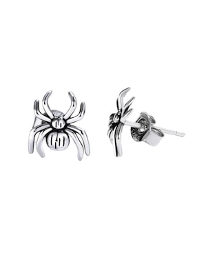 Broqueles de araña Chulada Nature de plata P 925 con acabado brillante