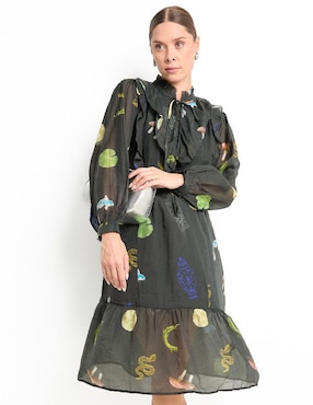 Vestido a la rodilla casual Parfois para mujer