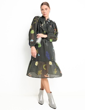Vestido a la rodilla casual Parfois para mujer