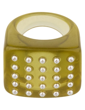 Anillo rectangular Parfois brillante