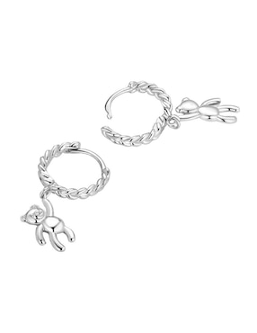 Aretes de oso Chulada Beauty de plata P 925 con acabado brillante