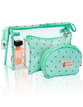 Set cosmetiquera para maquillaje Donut 3 piezas para mujer