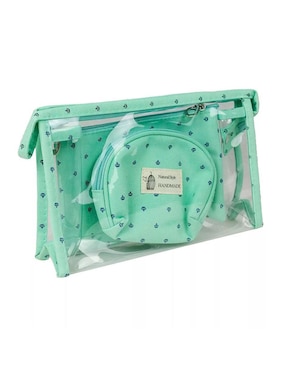 Set cosmetiquera para maquillaje Donut 3 piezas para mujer