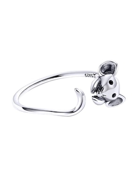 Anillo de ratón Chulada Nature P 925 de plata brillante