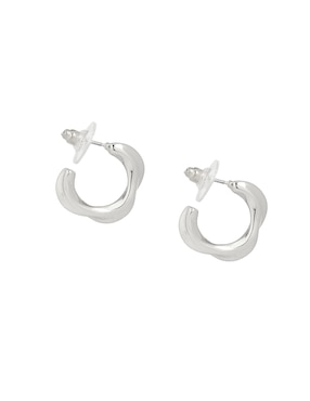 Aretes de círculo Map con acabado texturizado