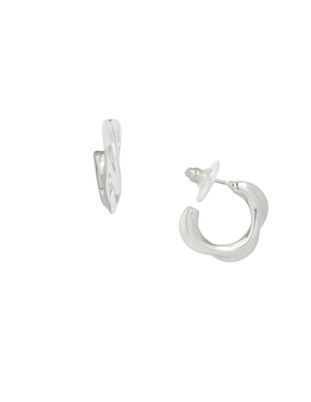 Aretes de círculo Map con acabado texturizado