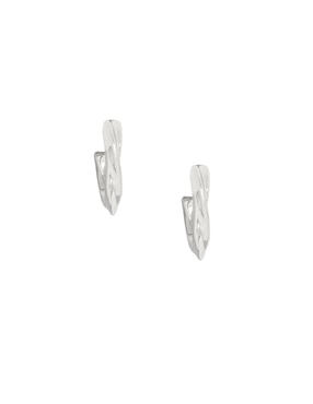 Aretes de círculo Map con acabado texturizado