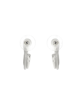 Aretes de círculo Map con acabado texturizado