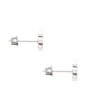Broqueles de flor Nuvi con acabado brillante
