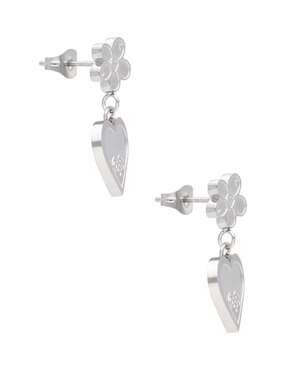 Broqueles de flor Nuvi con acabado brillante