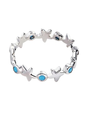 Anillo de estrella Chulada Nature P 925 de plata brillante