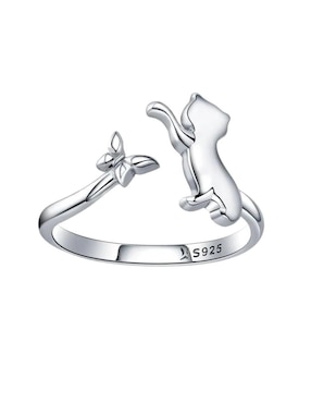 Anillo de gato Chulada Pets P 925 de plata pulido