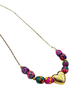 Collar de corazón Maria Rayuela Palma 24 K