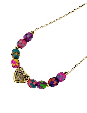 Collar de corazón Maria Rayuela Palma 24 K