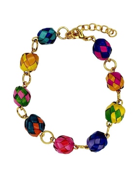 Pulsera Maria Rayuela Palma con acabado esmaltado