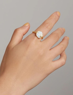 Anillo de luna Chulada Beauty P 925 de plata brillante