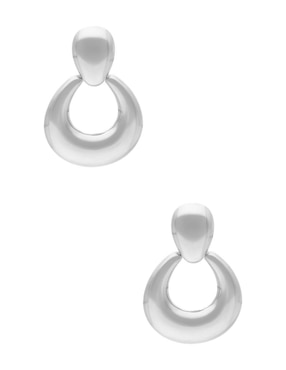 Aretes ovalados Nuvi Tendencias con acabado brillante