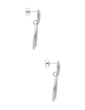 Aretes ovalados Nuvi Tendencias con acabado brillante