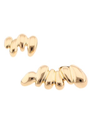 Aretes largos Map con acabado pulido