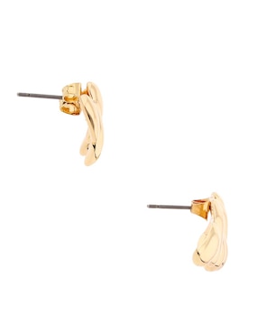 Aretes largos Map con acabado pulido
