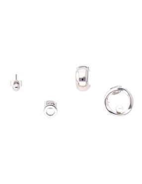 Set de aretes Map con acabado pulido