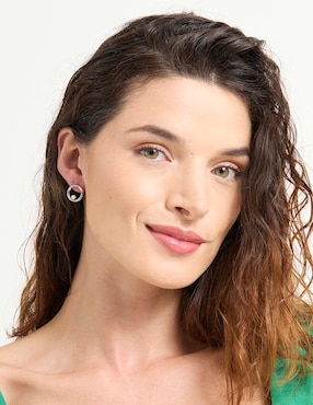 Set de aretes Map con acabado pulido