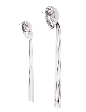 Aretes largos Map con acabado pulido