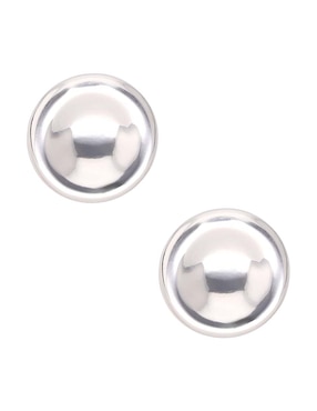 Aretes cortos Map con acabado pulido
