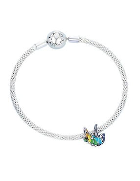 Charm de camaleón Ame Jewelry de plata P 925 zirconia