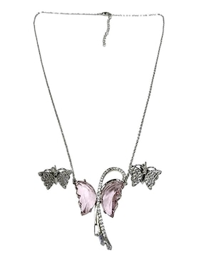 Aretes y collar de mariposa Limerence by Claudia Herrera zirconia