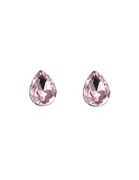 Aretes y collar de gota Lieb de metal cristal