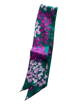 Mascada Lucida con estampado floral
