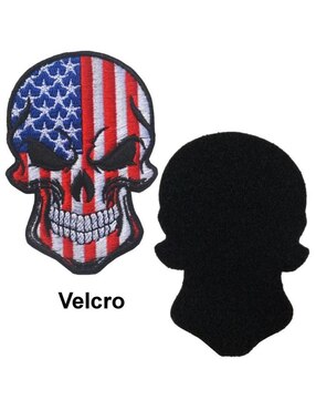 Parche decorativo para ropa Ventdepot Skull Flag03 aplicación bordado